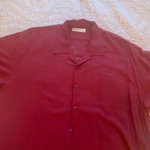 Tommy Bahama Wine Vineyard Silk Shirt -Mens